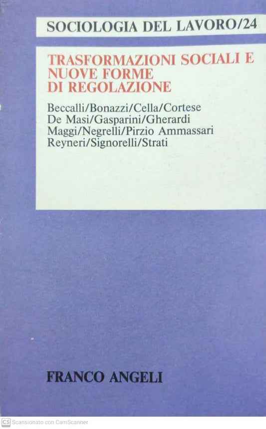 Trasformazioni sociali e nuove forme di regolazione - copertina
