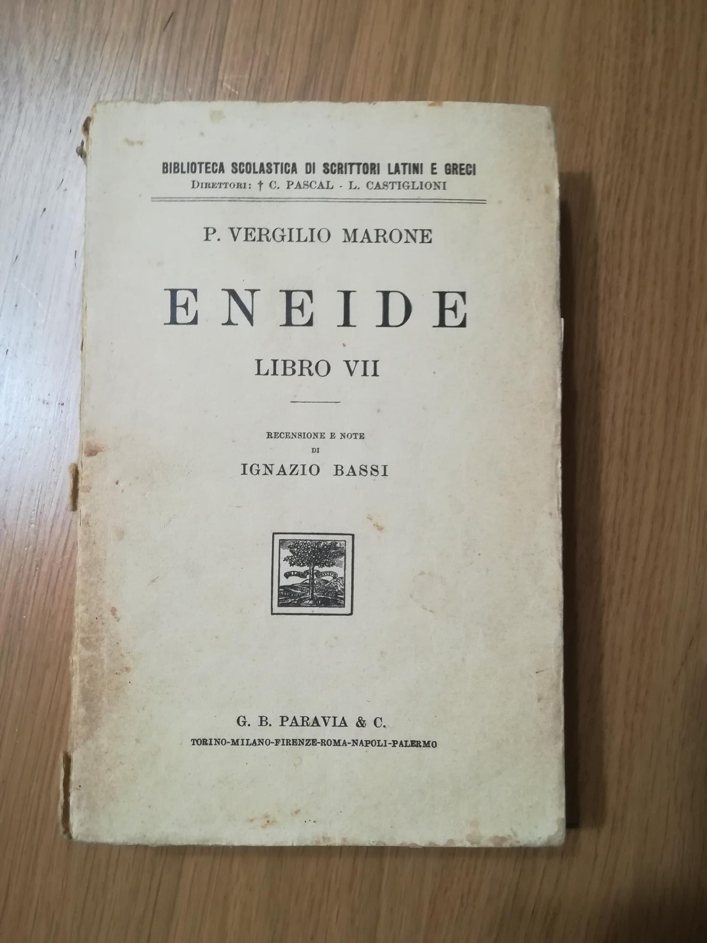 Eneide libro VII - copertina