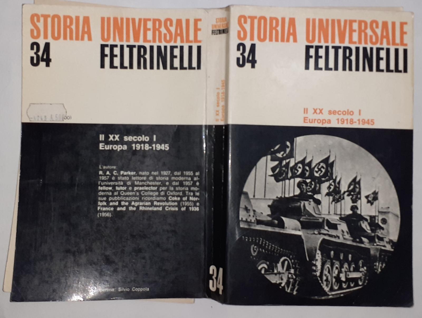 Storia Universale 34. Il XX secolo I Europa 1918-1945 - copertina