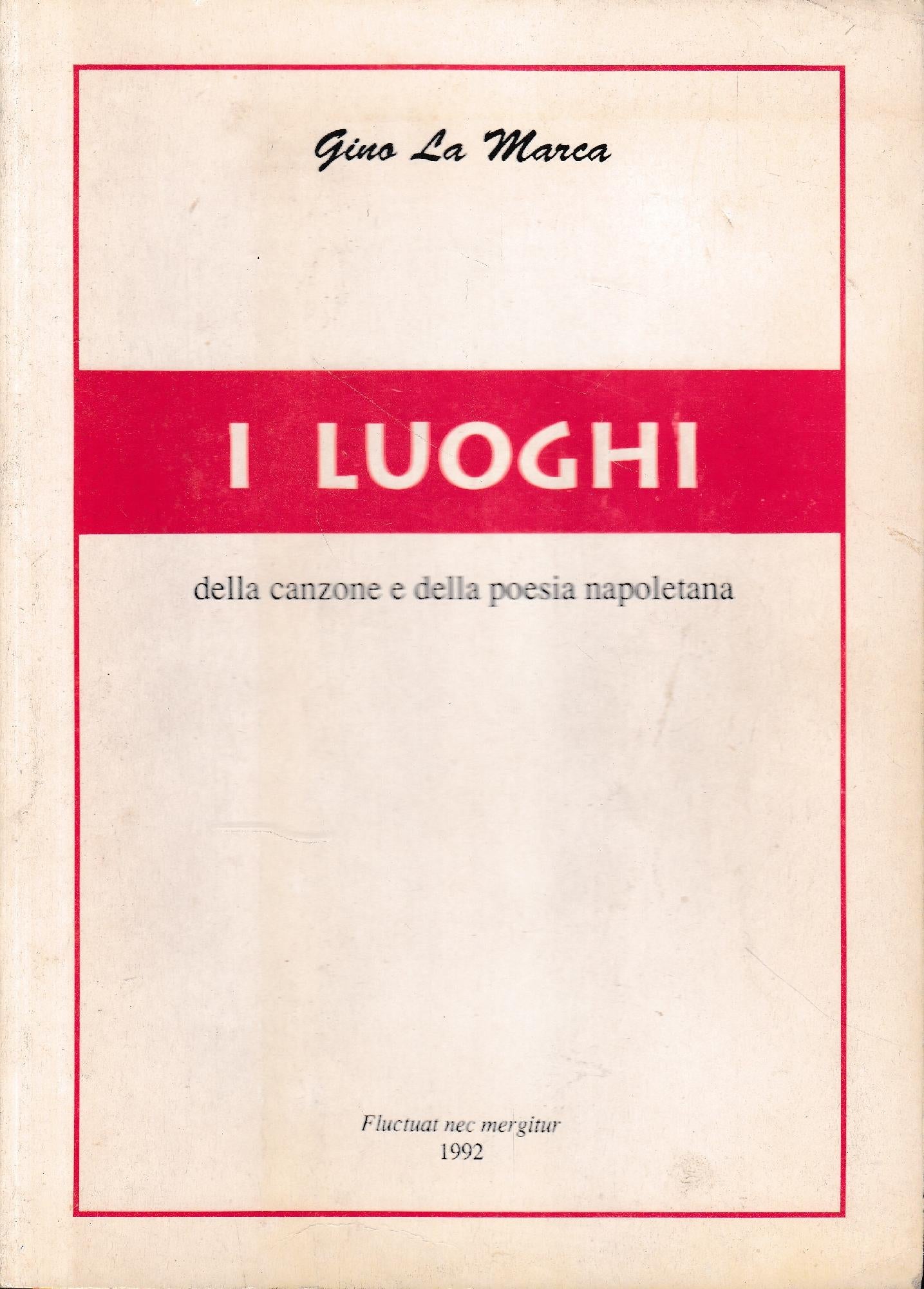 I luoghi della canzone e della poesia napoletana - copertina