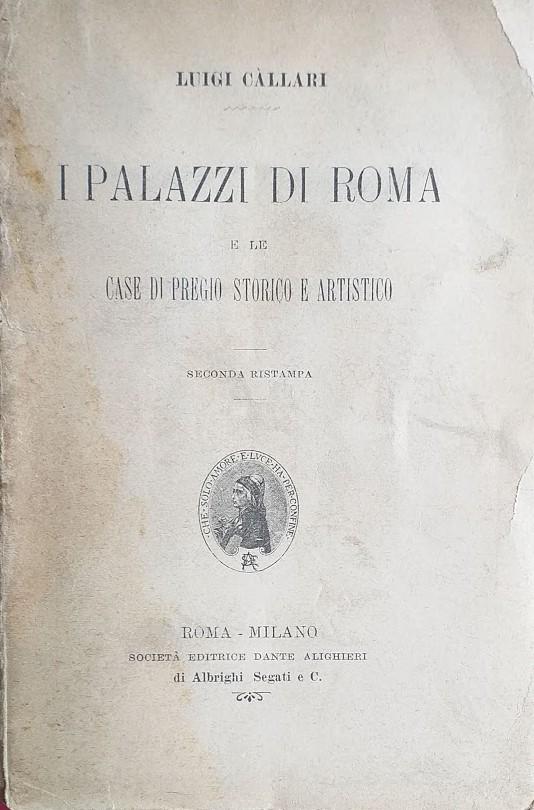 I palazzi di Roma e le case di pregio storico e artistico - copertina