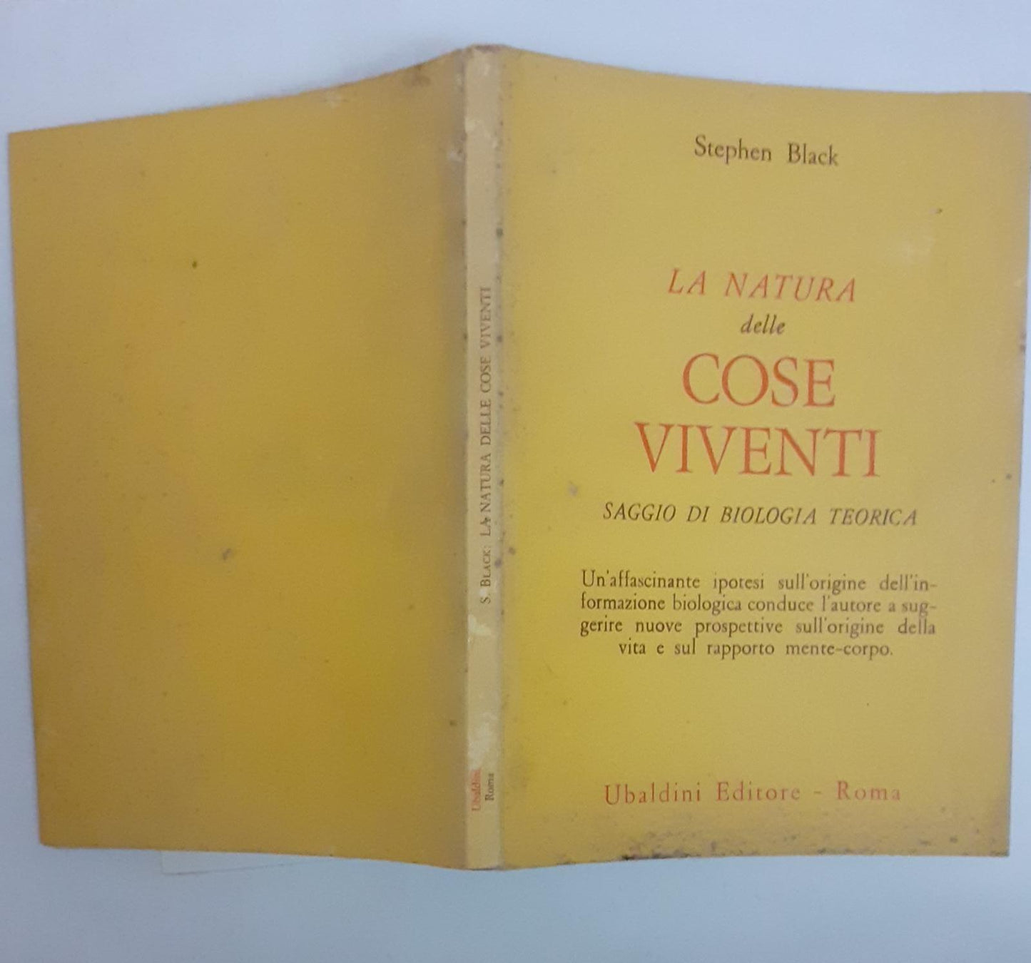 La natura delle cose viventi.  Saggio di  biologia teorica - copertina
