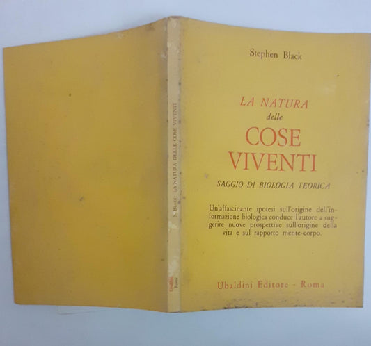 La natura delle cose viventi.  Saggio di  biologia teorica - copertina