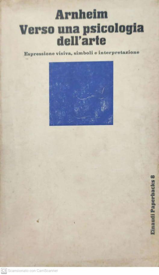 Verso una psicologia dell'arte - copertina