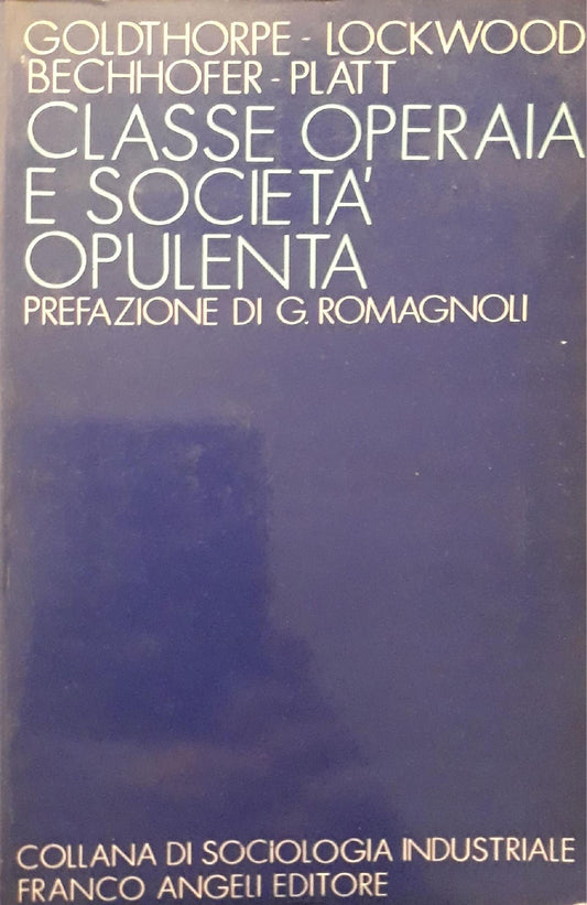 Classe operaia e società opulenta - copertina