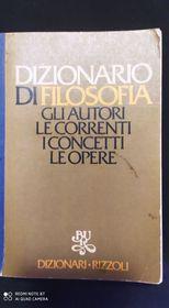 Dizionario di filosofia - copertina