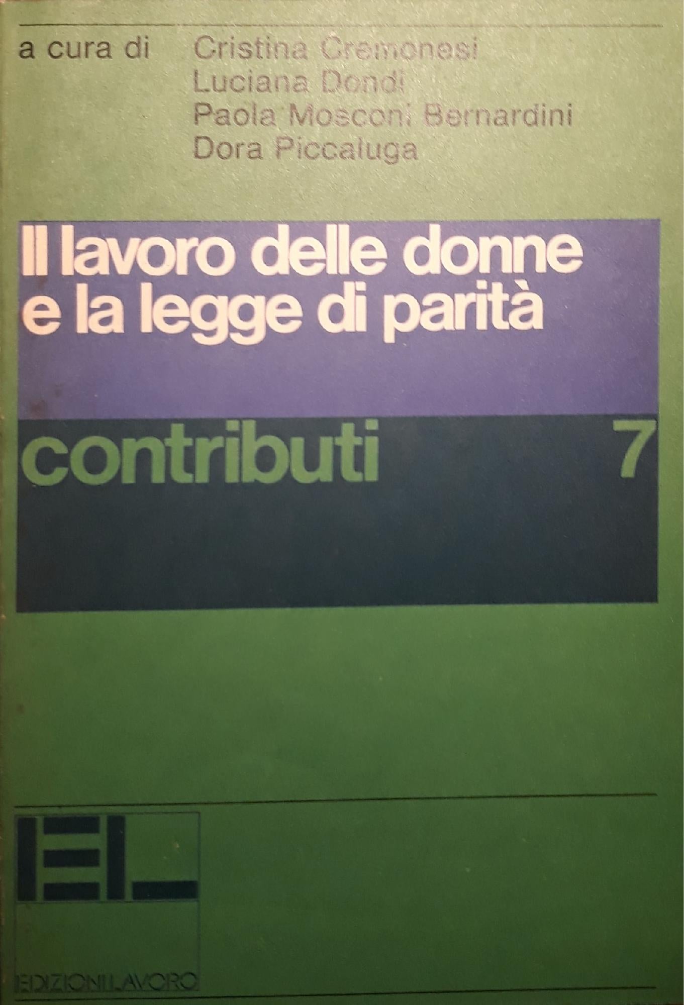 Il lavoro delle donne e la legge di parità - copertina