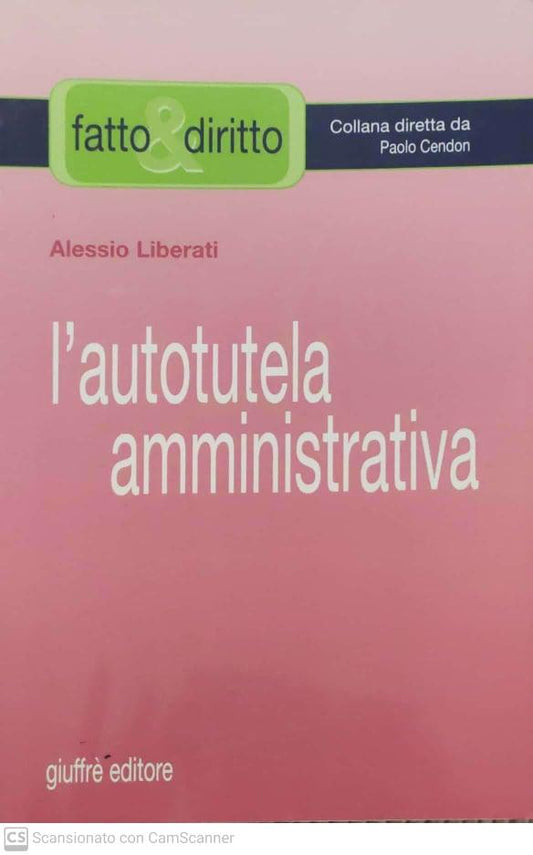 L'autotutela amministrativa - copertina