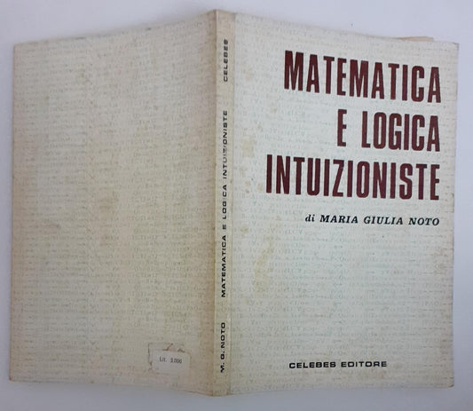 Matematica e logica intuizioniste - copertina