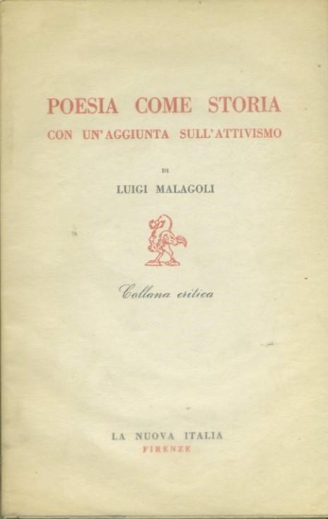 Poesia come storia con un'aggiunta sull'attivismo - copertina