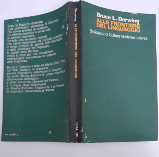 Alle frontiere del linguaggio - copertina