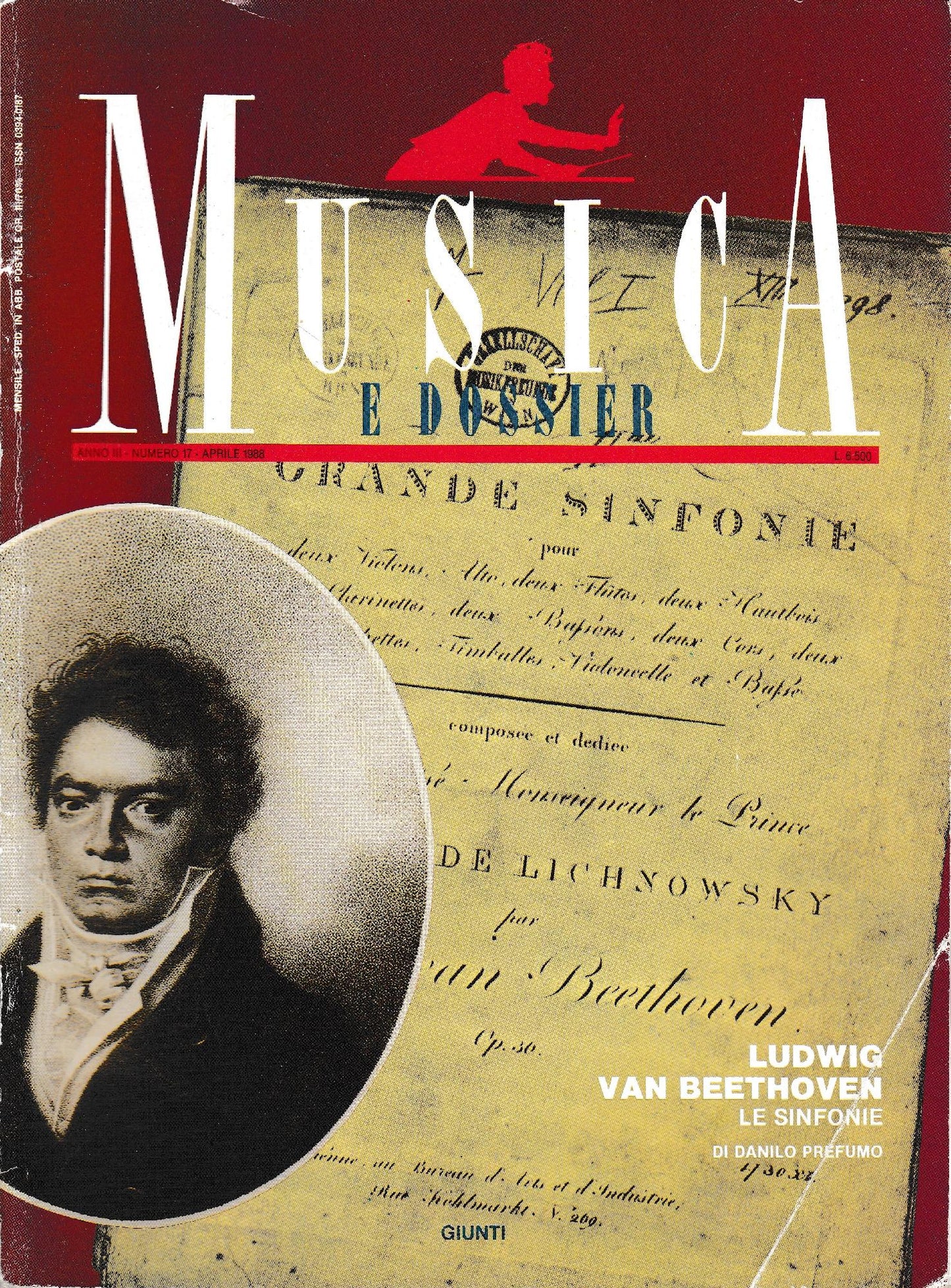 Musica e dossier. Anno III - Numero 17 - Aprile 1988 - copertina