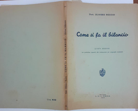 Come si fa il bilancio - copertina