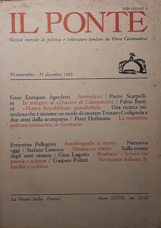 Il Ponte (nov. - dic. 1983) - copertina