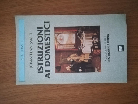 Istruzioni ai domestici. Testo inglese a fronte - copertina