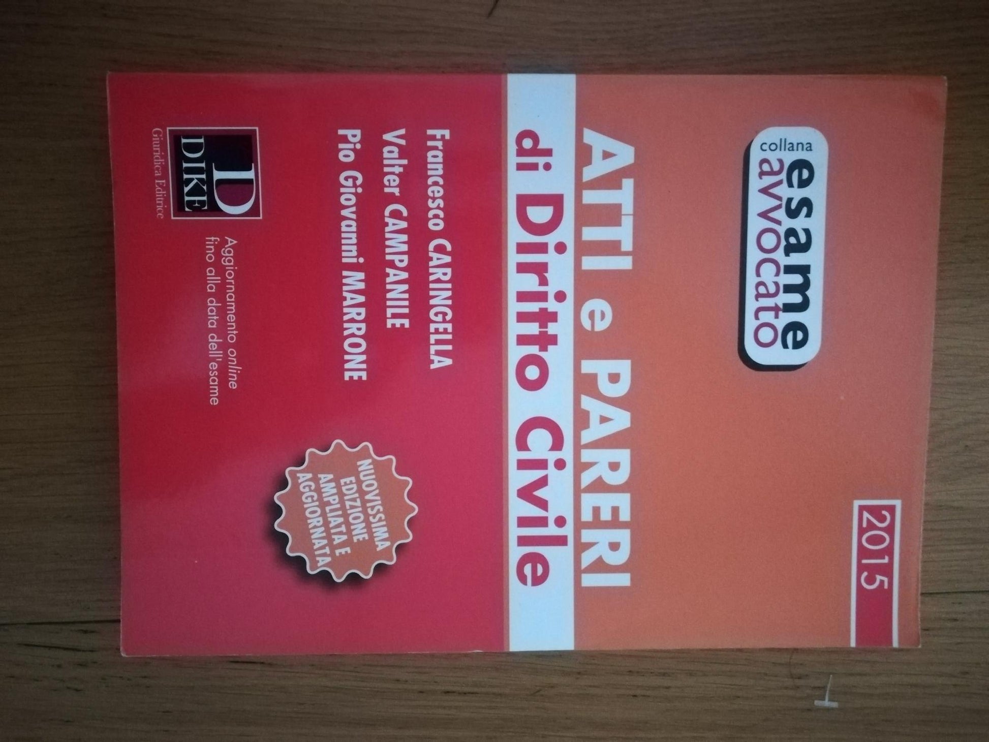 Atti e pareri di diritto civile - copertina