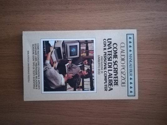 Come scrivere una tesi di laurea con il personal computer - copertina