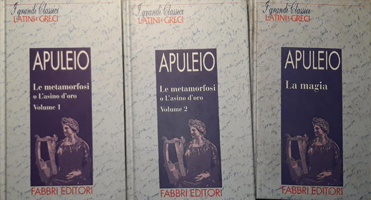 La metamorfosi o l'asino d'oro (vol. 1 - 2 p.716); La magia p.309 - copertina