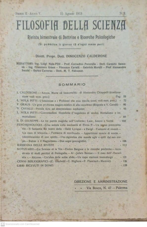 Filosofia della scienza. Serie II- Anno V. N°2 - copertina