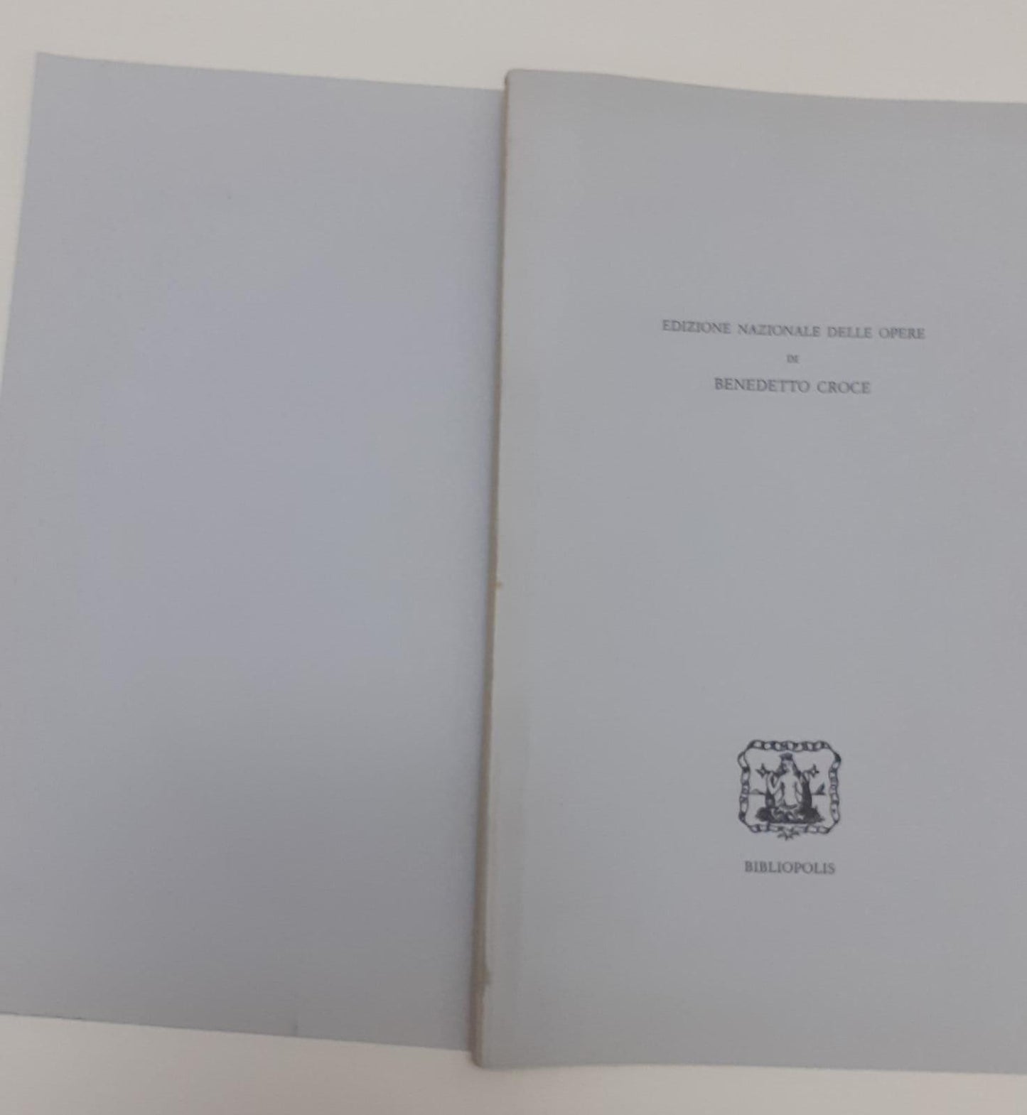 Edizione nazionale delle opere di Benedetto Croce - copertina