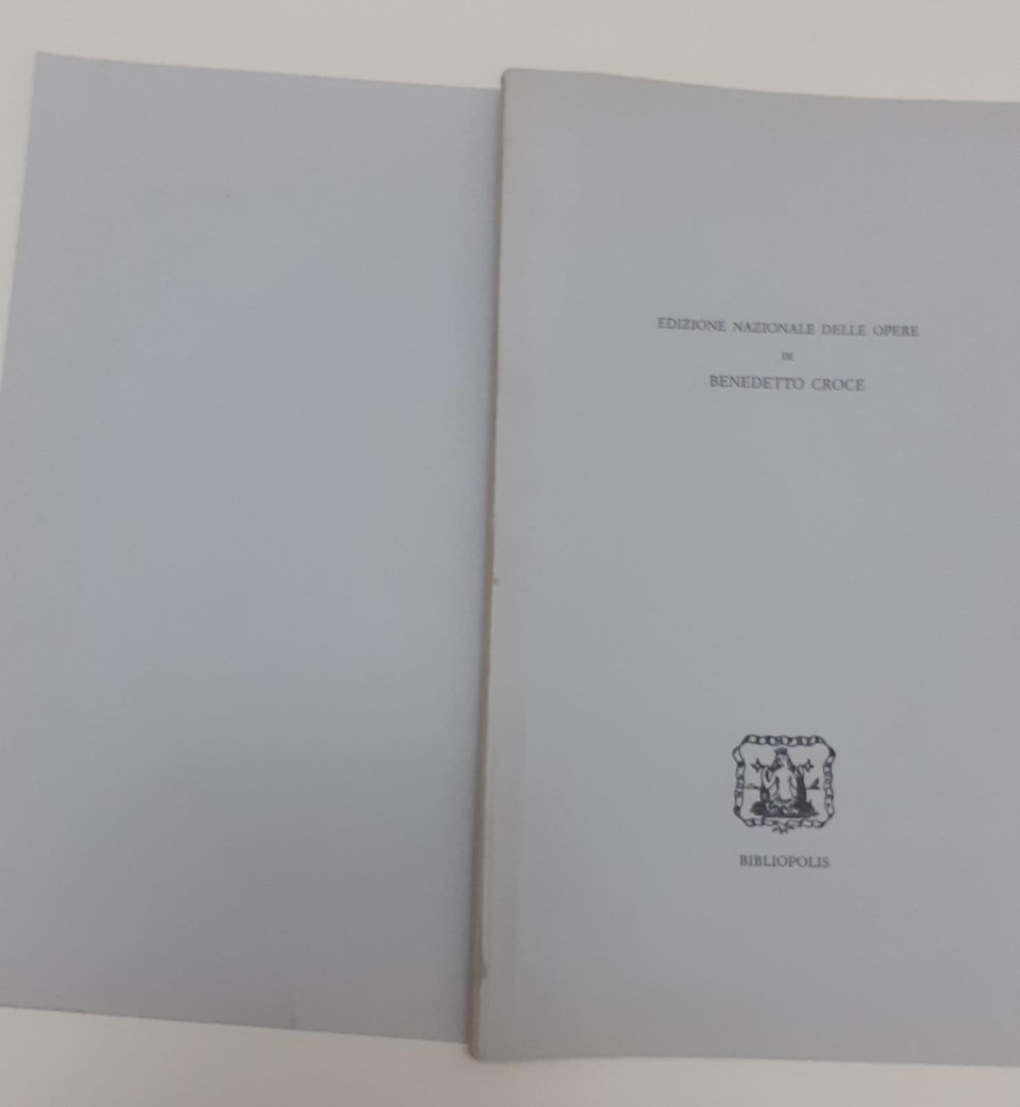 Edizione nazionale delle opere di Benedetto Croce - copertina