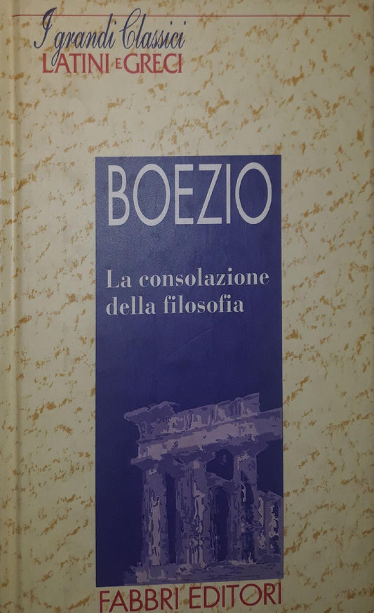 La consolazione della filosofia - copertina