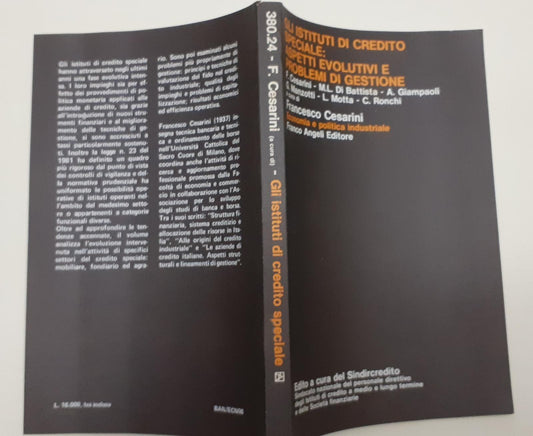 Gli istituti di credito speciali. Aspetti evolutivi e problemi di gestione - copertina
