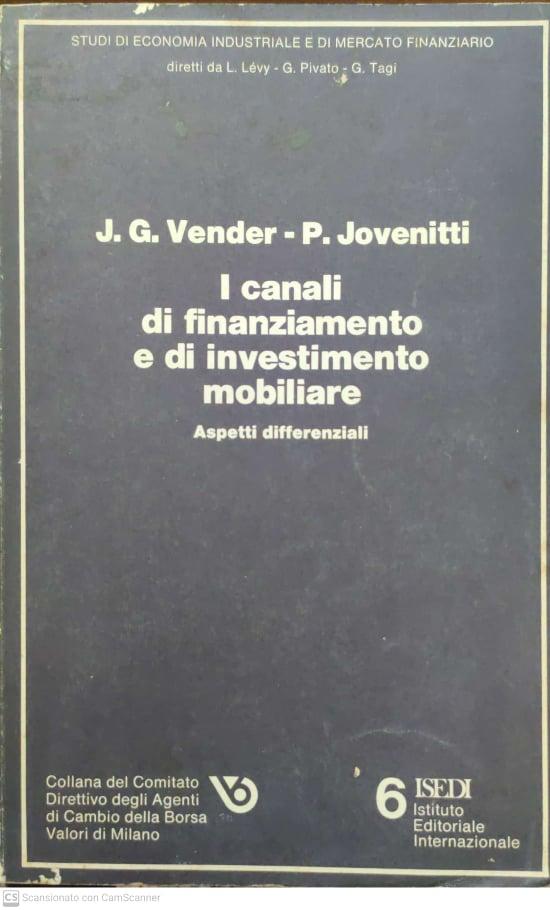I canali di finanziamento e di investimento mobiliare; aspetti differenziali - copertina