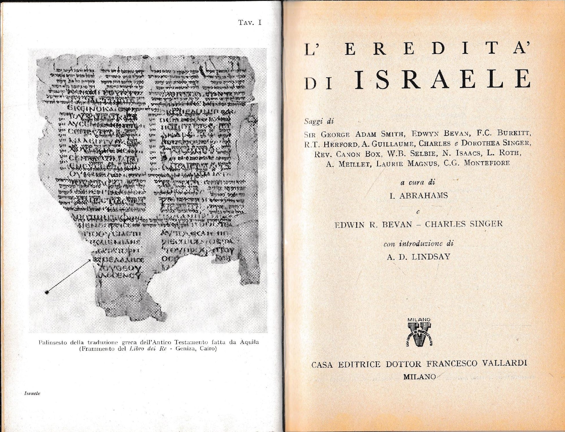L'eredità di Israele - copertina