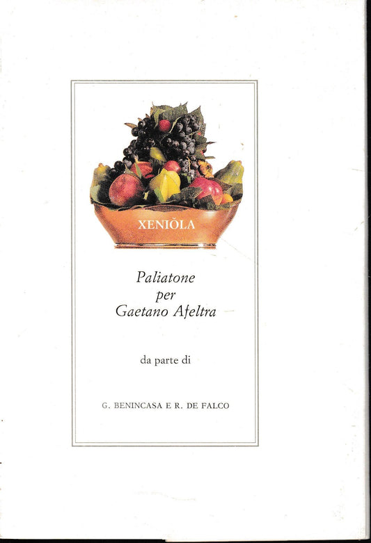 Paliatone per Gaetano Afeltra - copertina