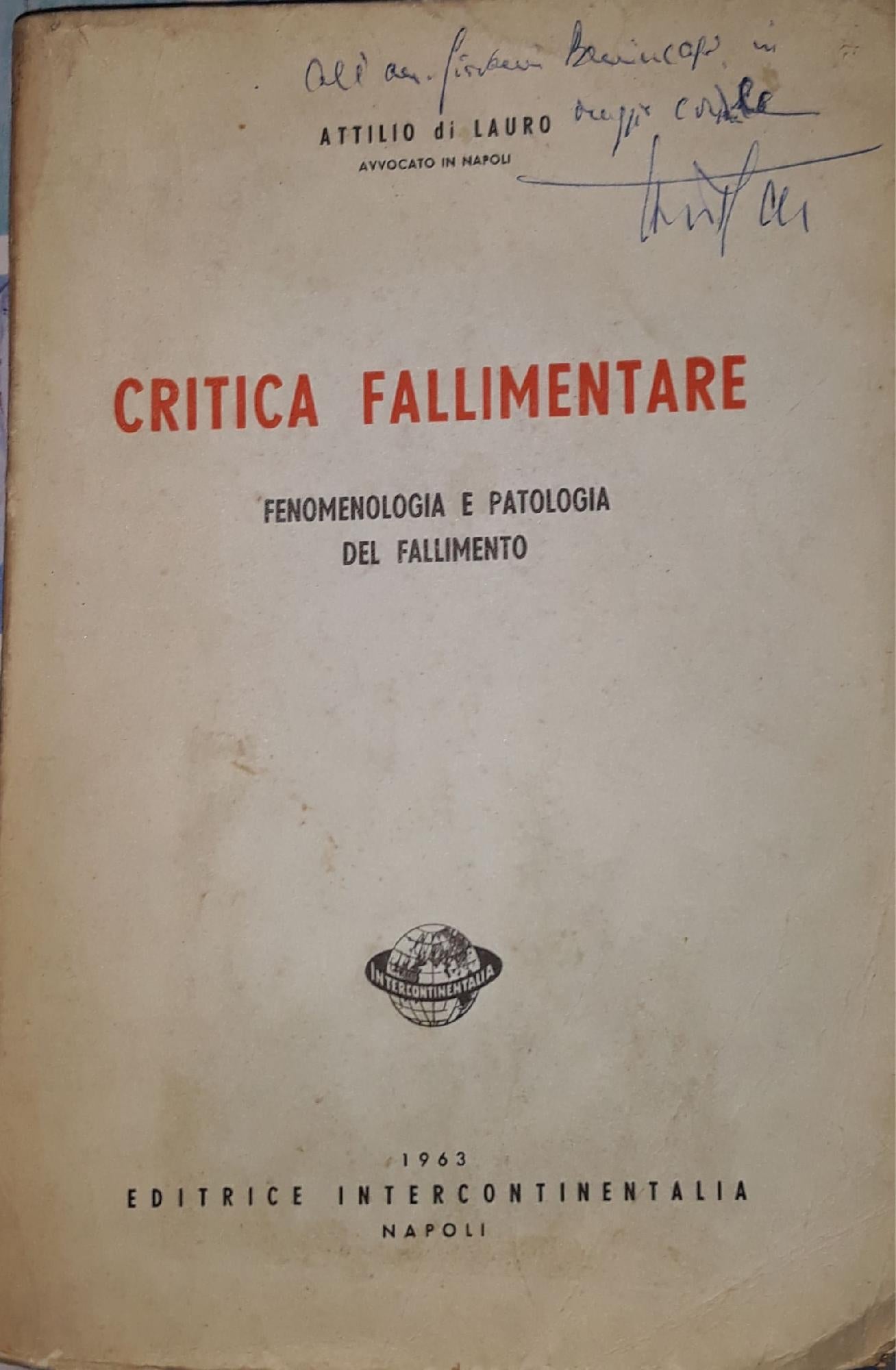 Critica fallimentare (fenomenologia e patologia del fallimento) - copertina