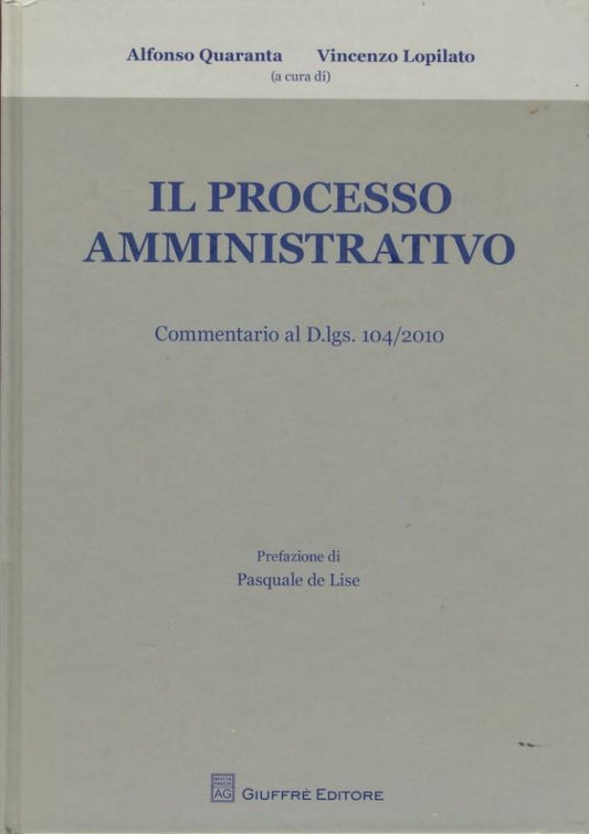 Il processo amministrativo - copertina