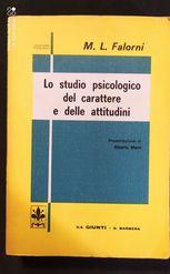 Lo studio psicologico del carattere e delle attitudini - copertina