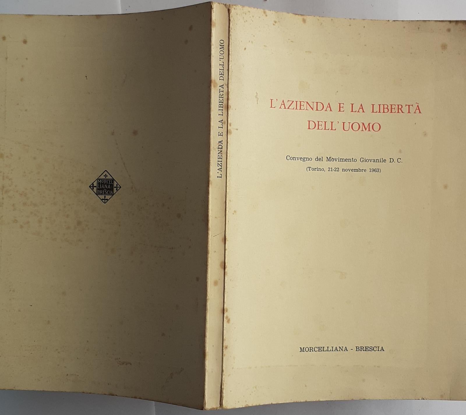 L'azienda e la liberta' dell'uomo - copertina