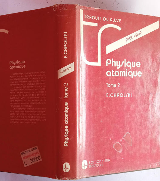 Physique atomique Tome II - copertina