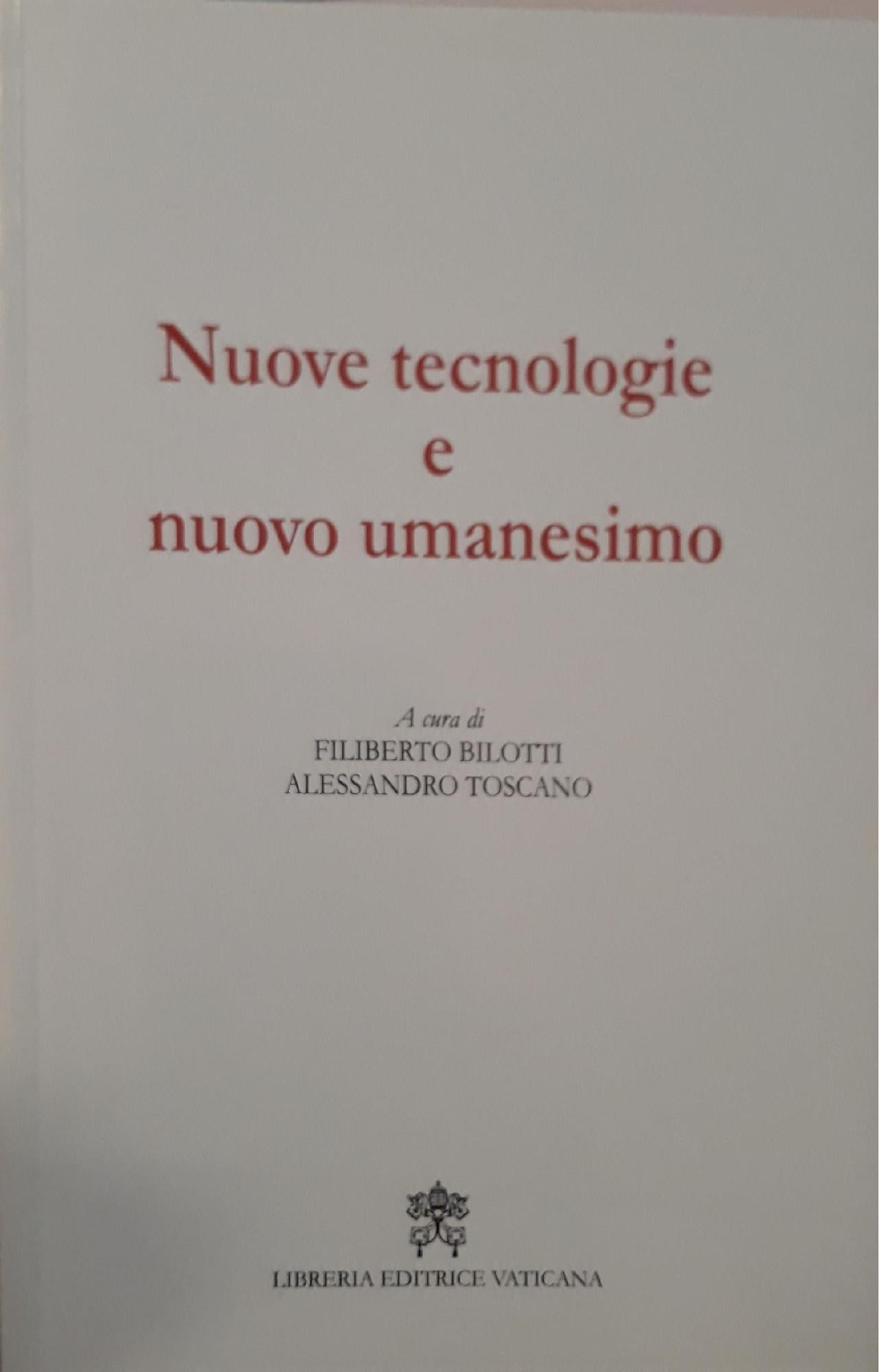 Nuove tecnologie e nuovo umanesimo - copertina