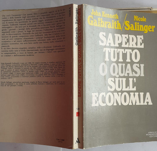 Sapere tutto o quasi sull'economia - copertina