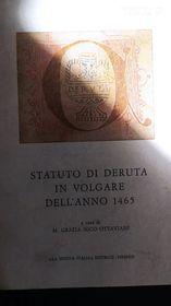 Statuto di Deruta in volgare dell'anno 1465 - copertina
