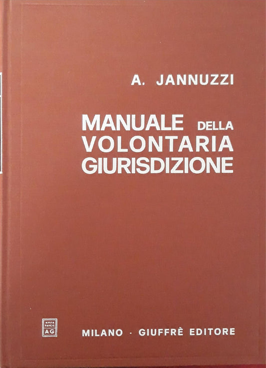 Manuale della volontaria giurisdizione - copertina