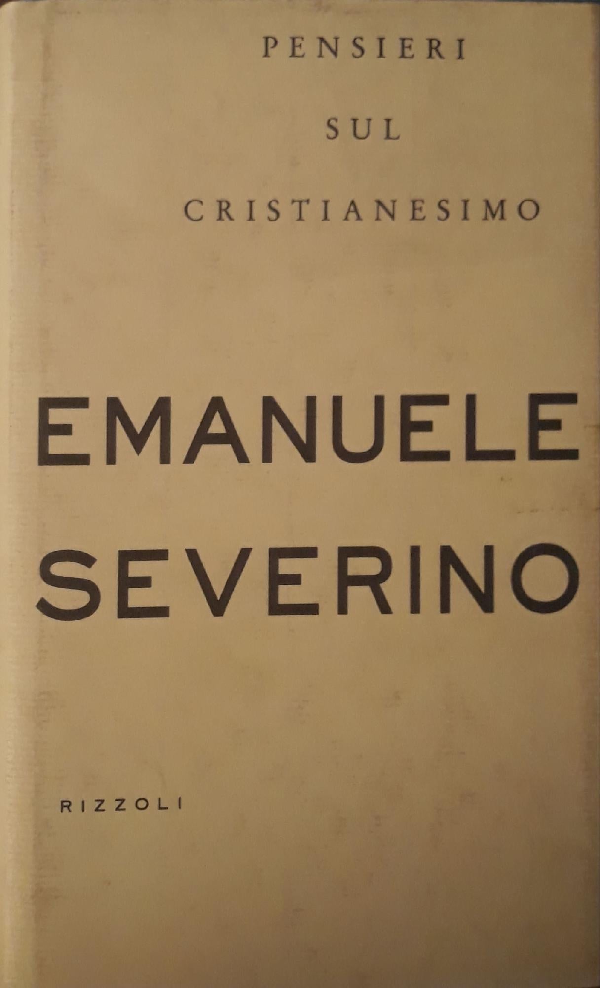 Pensieri sul cristianesimo - copertina