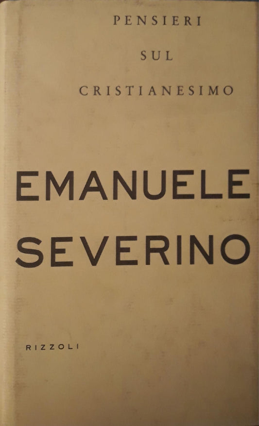 Pensieri sul cristianesimo - copertina