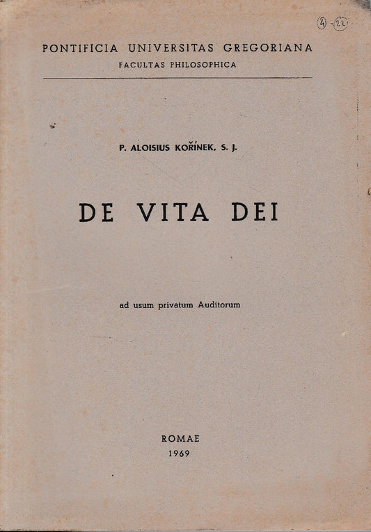 De vita dei - copertina