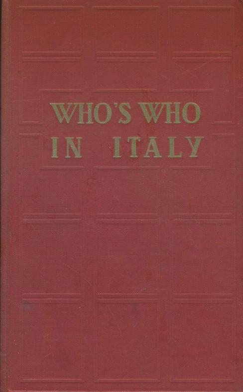 Who's who in Italy - copertina