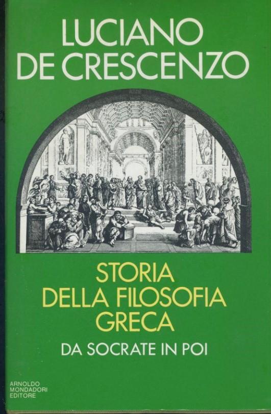 Storia della filosofia greca - copertina