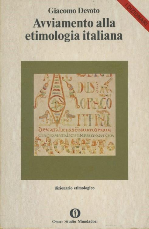 Avviamento alla etimologia italiana - copertina