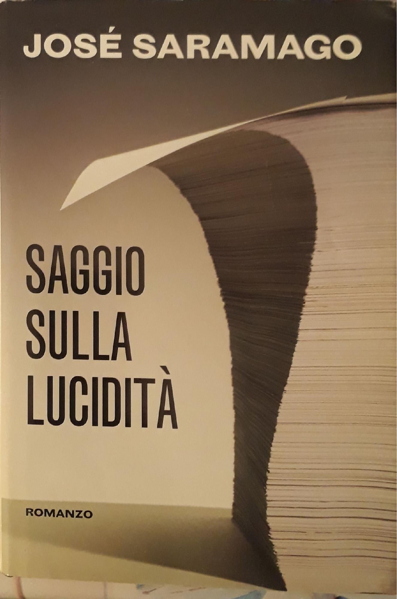 Saggio sulla lucidità - copertina