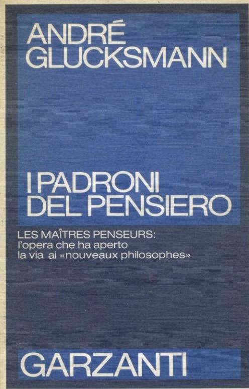 I padroni del pensiero - copertina