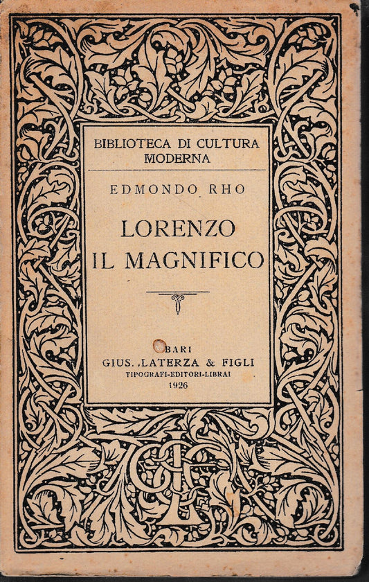 Lorenzo il Magnifico - copertina