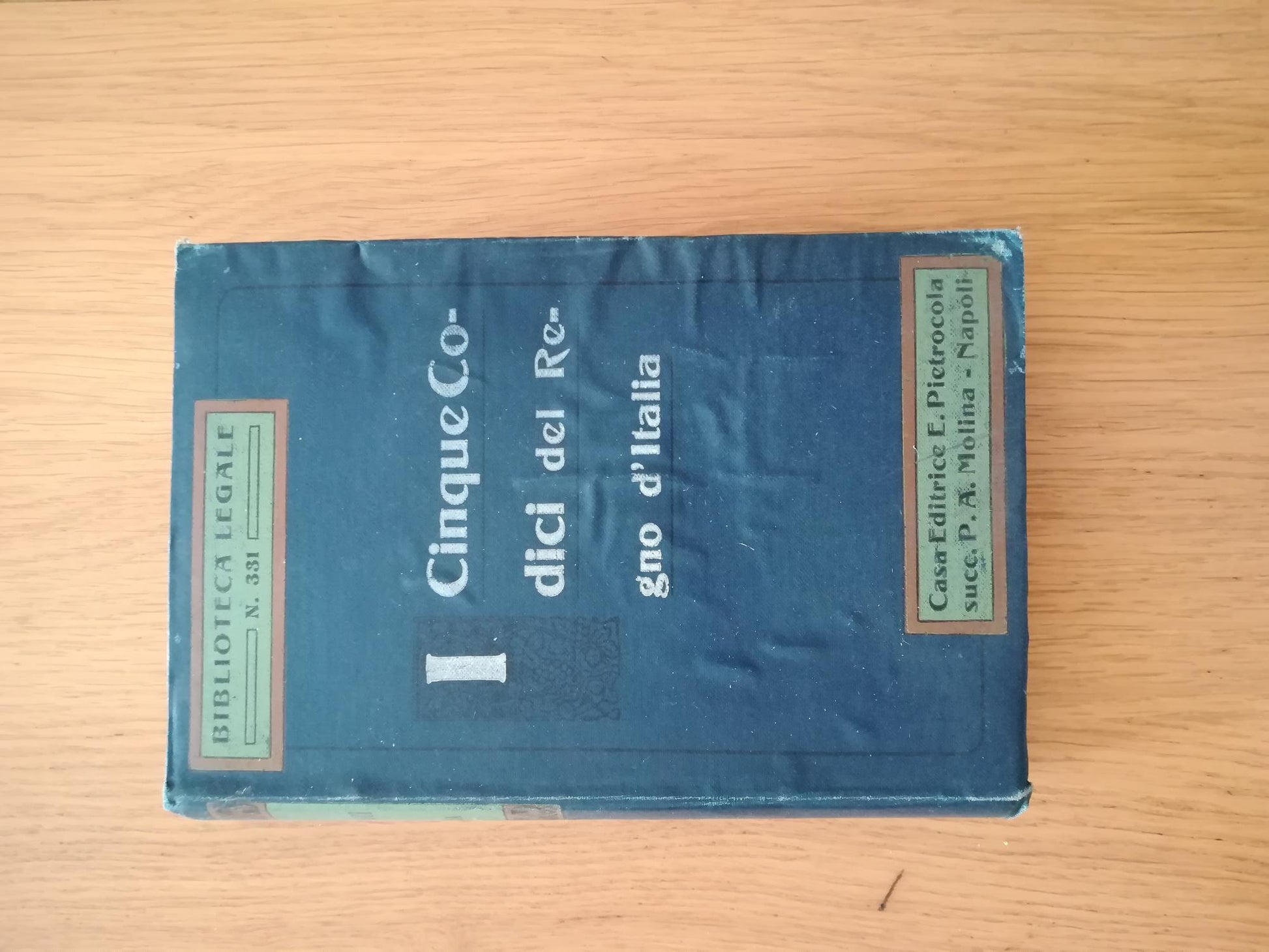 I cinque codici del Regno d'Italia - copertina