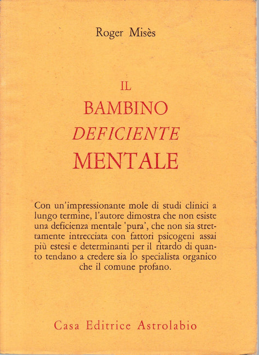 Il bambino deficiente mentale - copertina